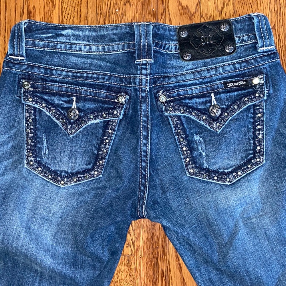 Miss me flared low rise jeans